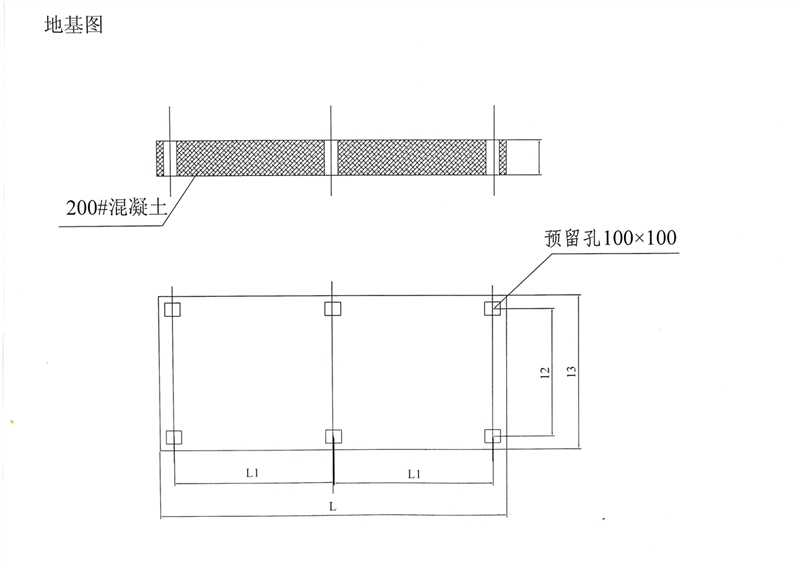 恒壓變頻供水設(shè)備地基圖